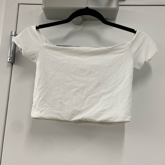 ZARA WHITE CROP TOP -  Size M - Picture 4 of 5